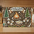 "Making S'more Memories" cutting board with campfire, marshmallows, s'mores, and trees.