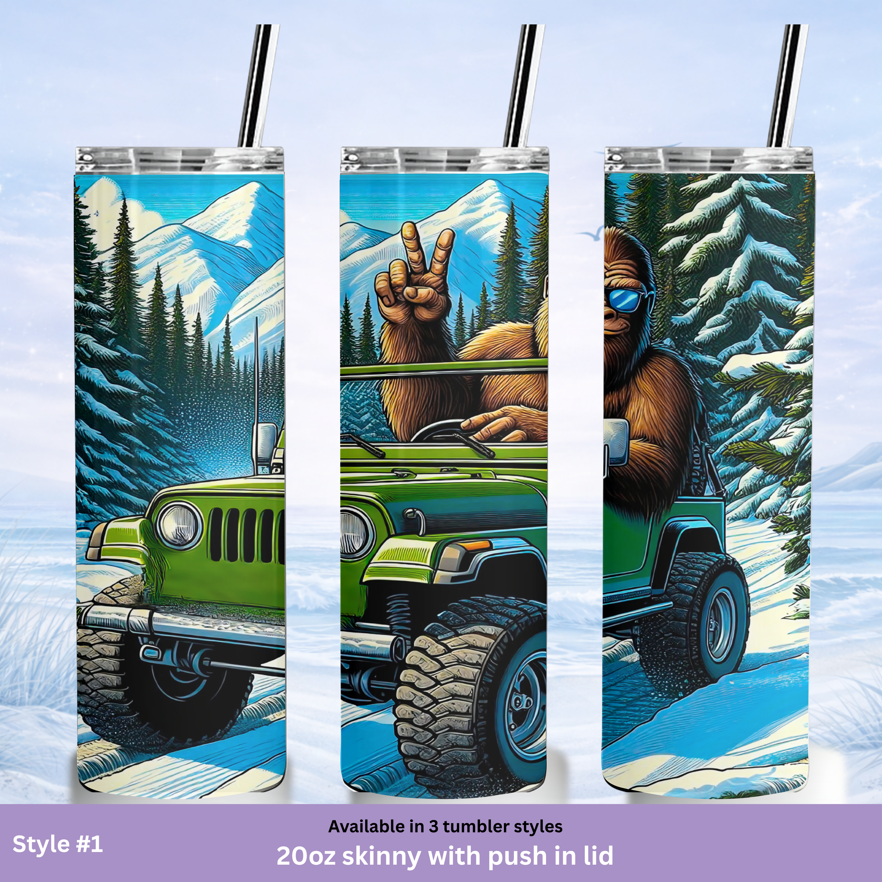 camping adventure tumbler sasquatch gift