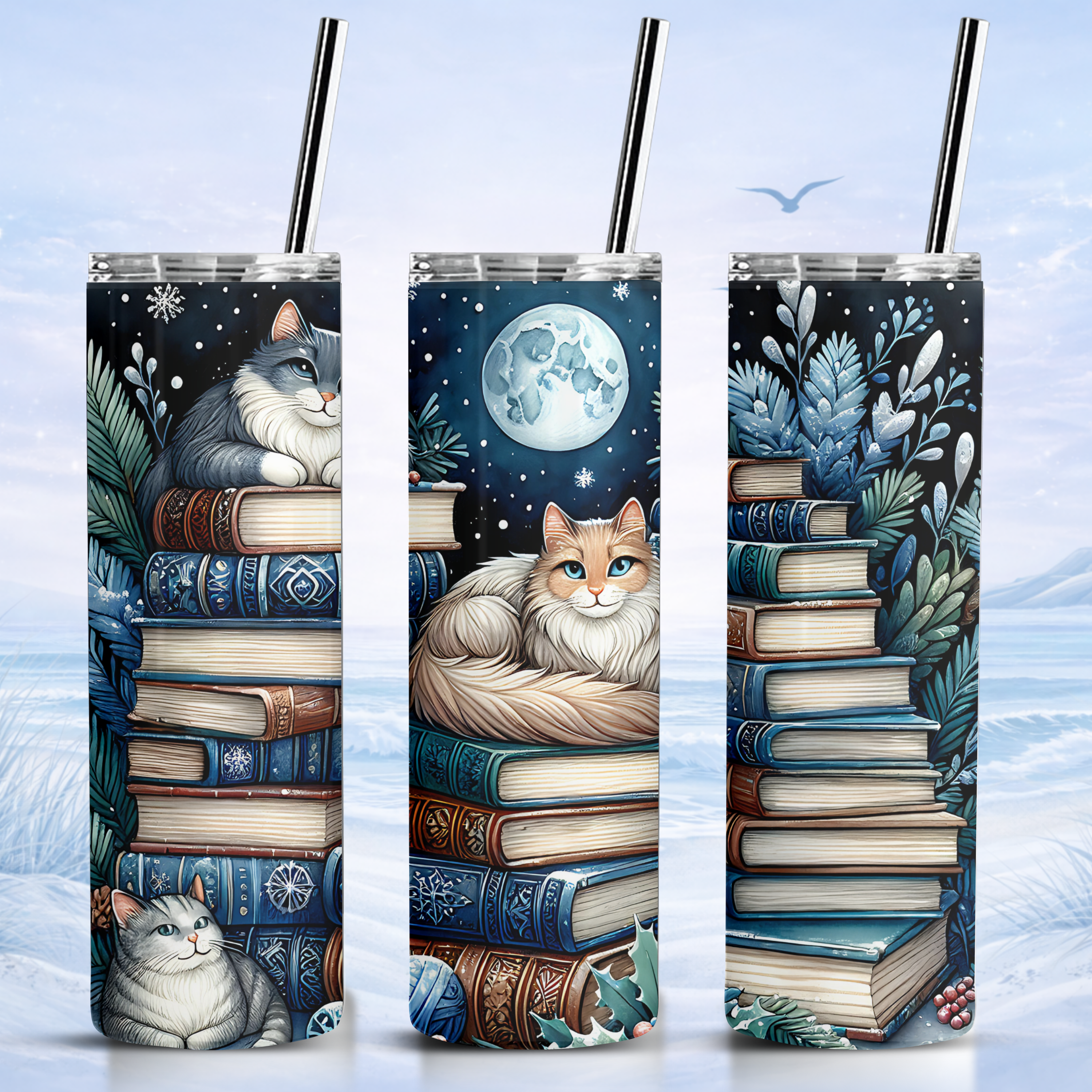cat lover tumbler 20 oz insulated skinny tumbler