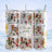 Three tumblers featuring a collage of photos with a grandma and granddaughter celebrating.