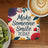 Coaster with floral design and "Make Someone Smile TODAY" text next to kiwi and coffee.