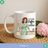 coffee and sarcasm funny retro woman mug