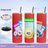 colorful bingo balls tumbler glitter background