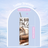 cozy reader tumbler cat books feather design