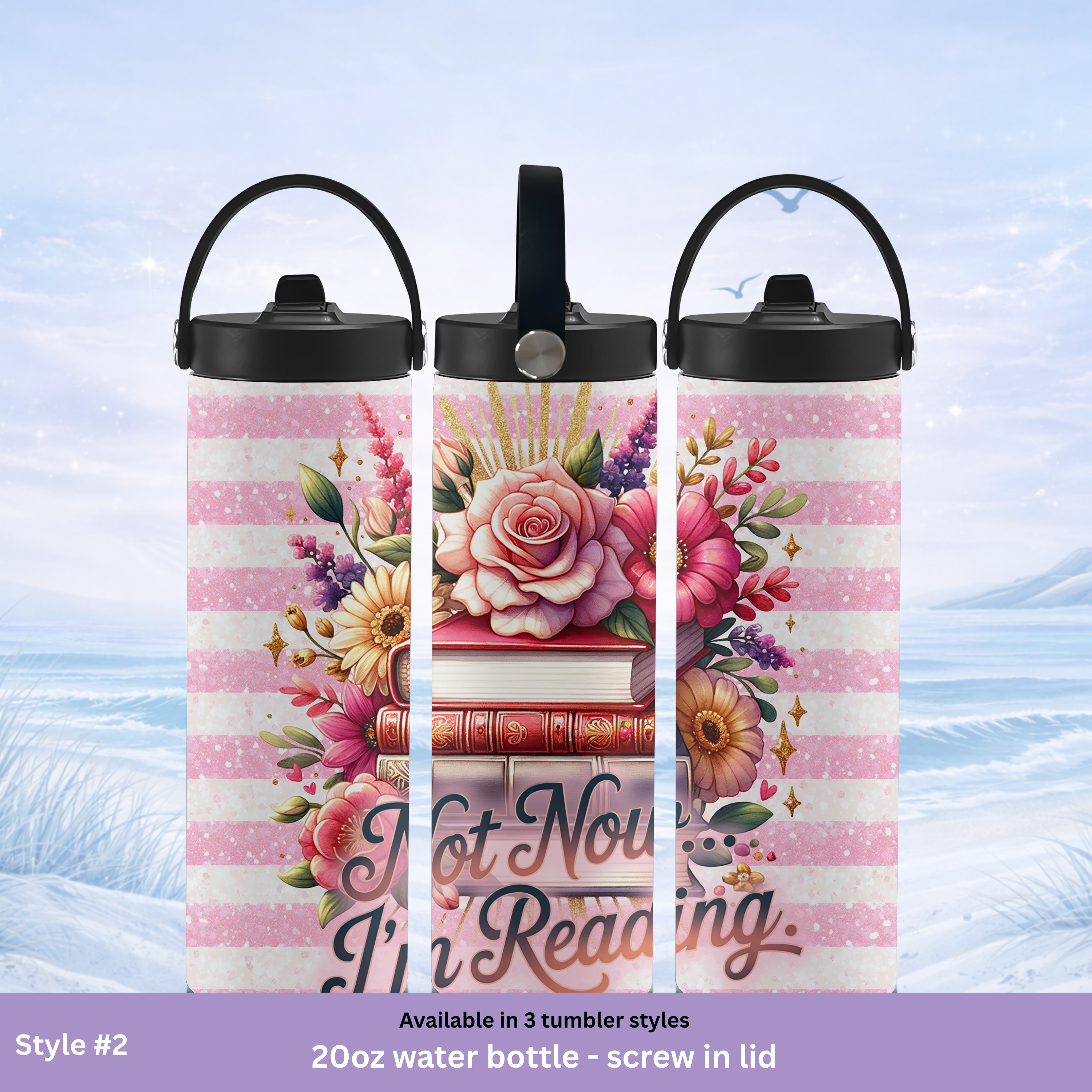 cute bookworm tumbler pink aesthetic drinkware