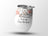 White insulated tumbler with floral design and quote "Life is short, Eat the cake, Kiss him twice".