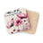 Coaster with pink cosmos flowers and the text "I AM free of all limiting beliefs".