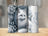White fox and snowflake tumbler with "Charlotte" text.