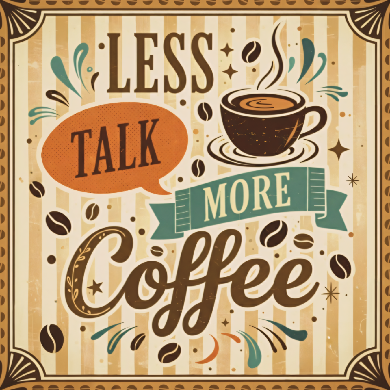 More Coffee Drink Coaster