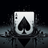 Ace of Spades card emerging from a black liquid splash.