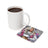 Coaster with woman graphic and text "HOT MESS" and "BE KIND TO YOUR MIND".