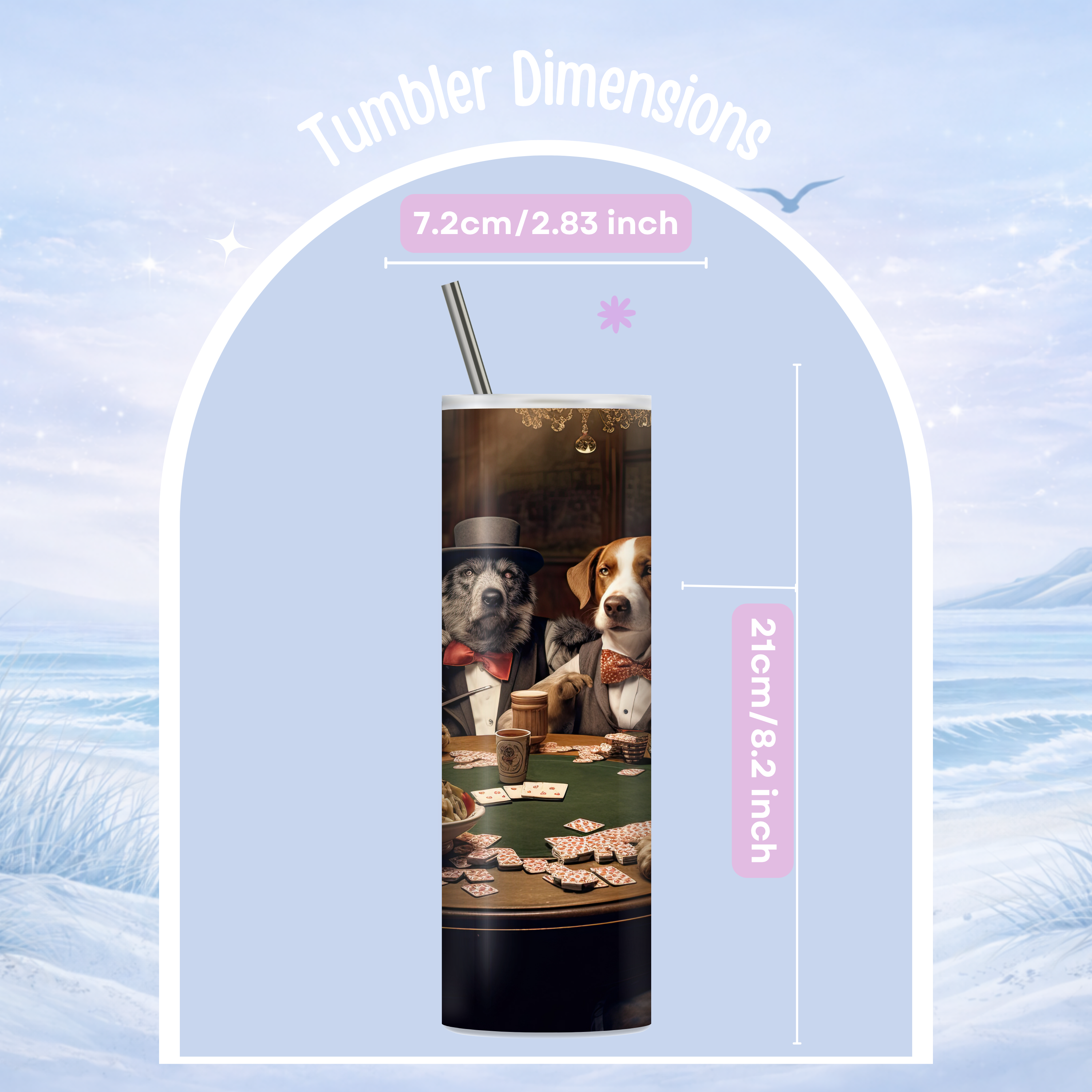 dog lover novelty tumbler gift