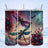 dragonfly floral tumbler celestial design