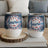 Two wine tumblers with "America Land of the Free Because of the Brave" text.