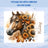 Horse head with sunflowers, autumn leaves, acorns, and name "Riley".
