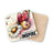 Butterfly on a daisy with "INSPIRE" text, on a cork coaster.