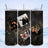 Tumbler with marble background and "Together Forever" text featuring couple photos.