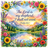 Floral border frames "The Lord is my shepherd; I shall not want. Psalm 23:1".