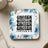 Coaster with floral design, leopard print cross, and "CHOSEN 1 PETER 2:9" text.