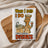 Waffle kitchen towel with llama wearing chef hat, holding wine, with text "When I said I do I didn't mean the dishes."