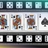 Playing cards featuring King, Queen, King, Ace, with dice and film strip border.