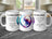 Mug with colorful Capricorn goat design and horoscope traits.