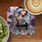 Woman with tattoos and flowers on a coaster, with text "everyone else is already taken".