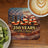 USA 250 Years 1776-2026 coaster with latte and kiwi.