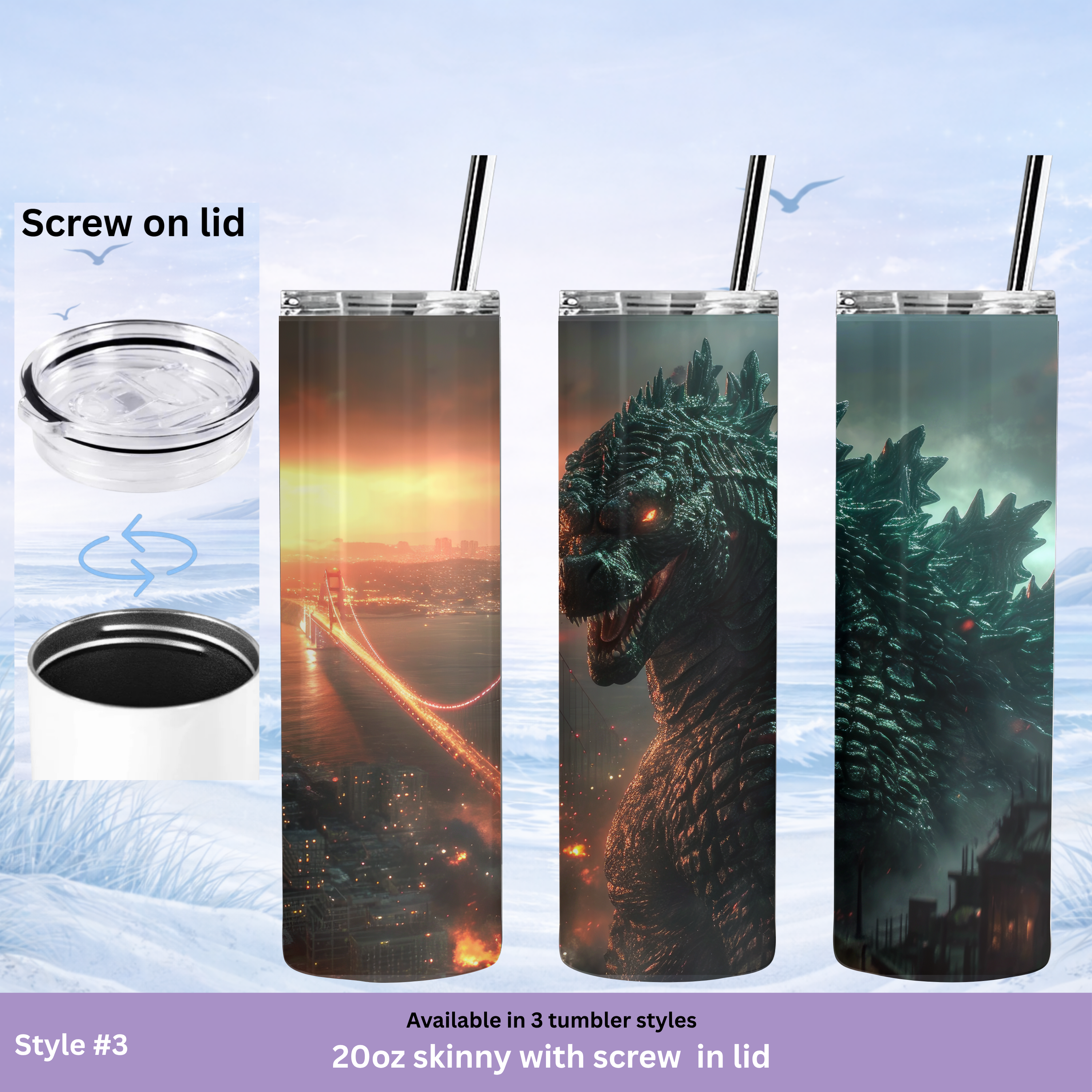 epic monster attack tumbler gift
