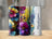 Three tumblers with floral designs and personalized name "Madison".