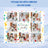 Collage of a grandmother and granddaughter celebrating with cake, "I Love you grandma!" text.