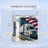Cooper tumbler with American flag and truck design, featuring eco-friendly and insulated features.