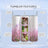 Tumbler with sublimated floral print and three inserted photos of a young girl.