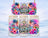 Glass tumbler with vibrant tropical beach design and "Life is Better at the Beach" text.