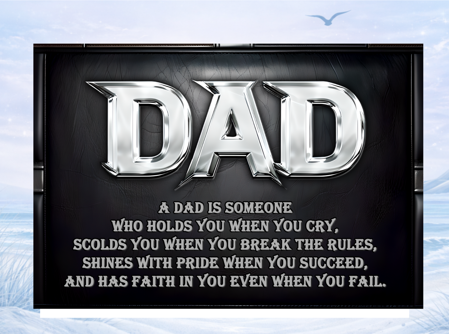 fathers day dad gift stone plaque
