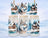 Watercolor wolf and cabin scene on frosted glass jar.