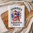 Ice cream cones with American flag design and text "America Land that I Love".