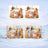 Birthday cake with flowers and butterflies on a snowy background, with balloons.