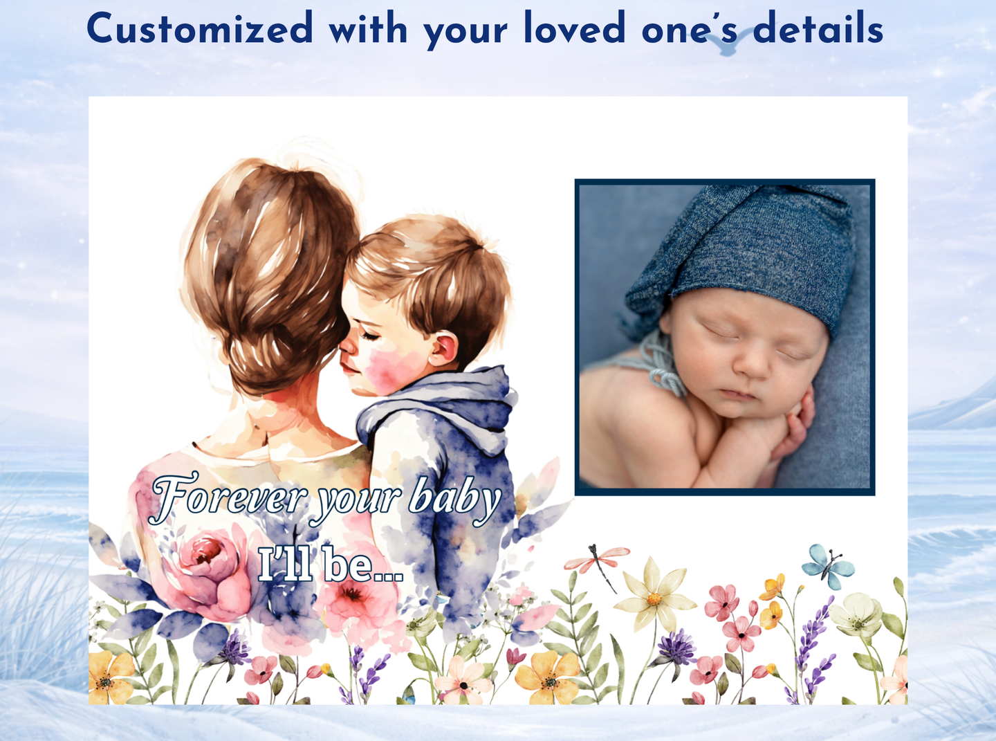 forever my baby photo slate for mom