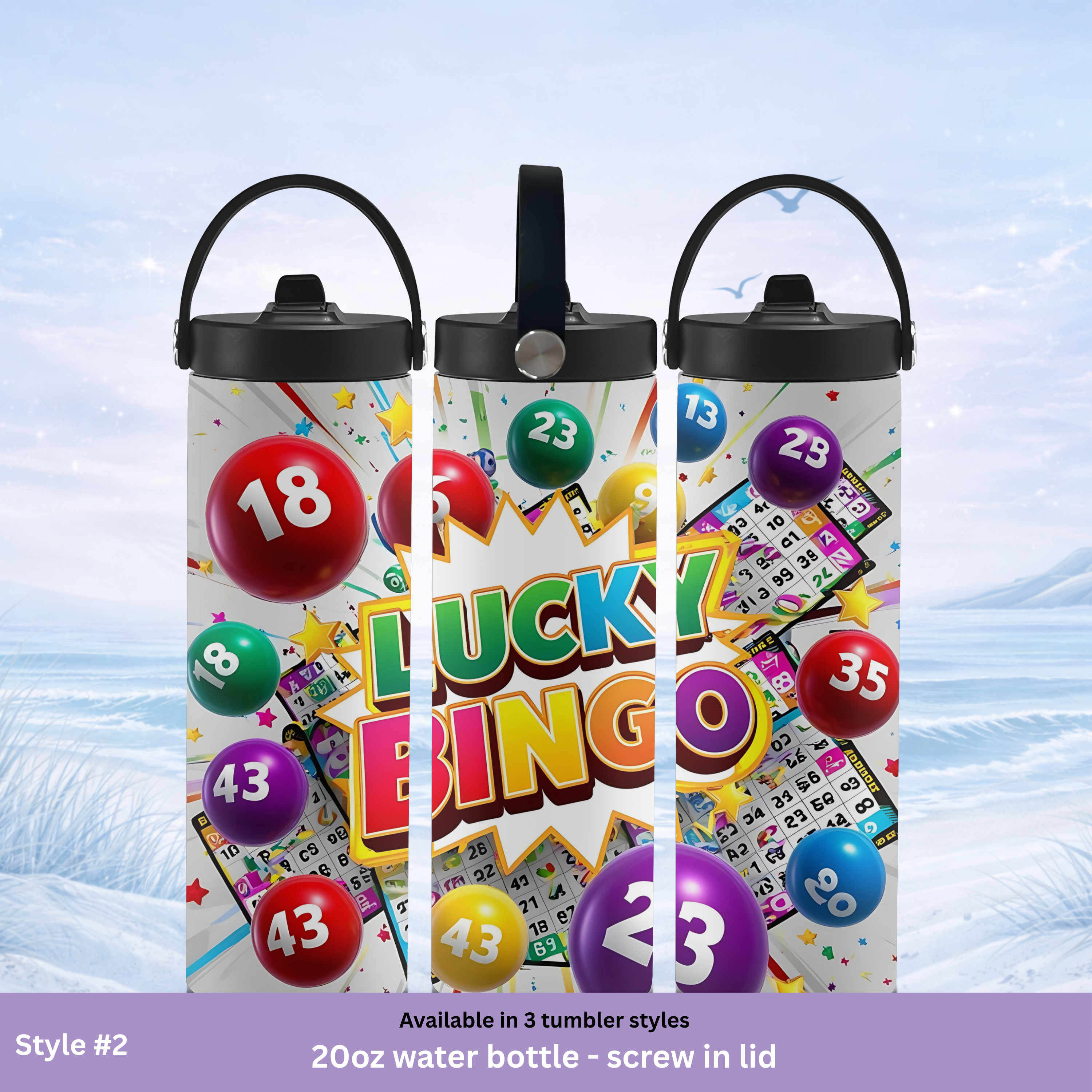 fun bingo game drinkware design