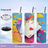 fun casino drink tumbler with cards