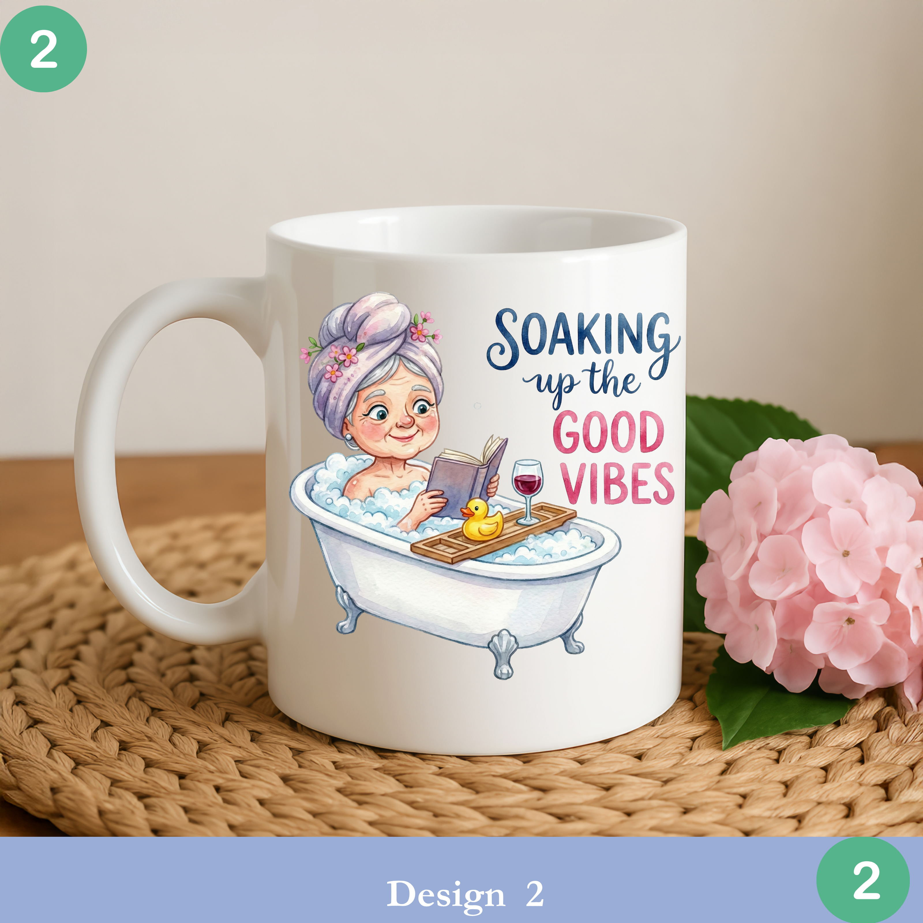 funny grandma mug soaking up good vibes bath wine grandma mug humorous grandma gift spa mug