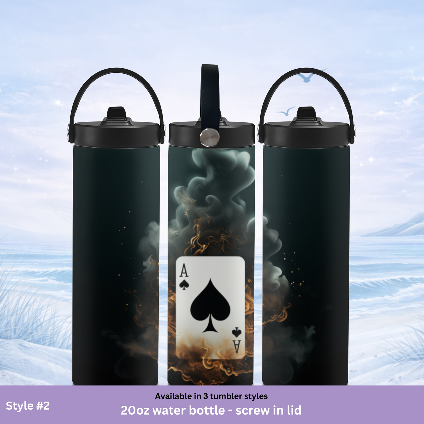 gambling themed drink tumbler