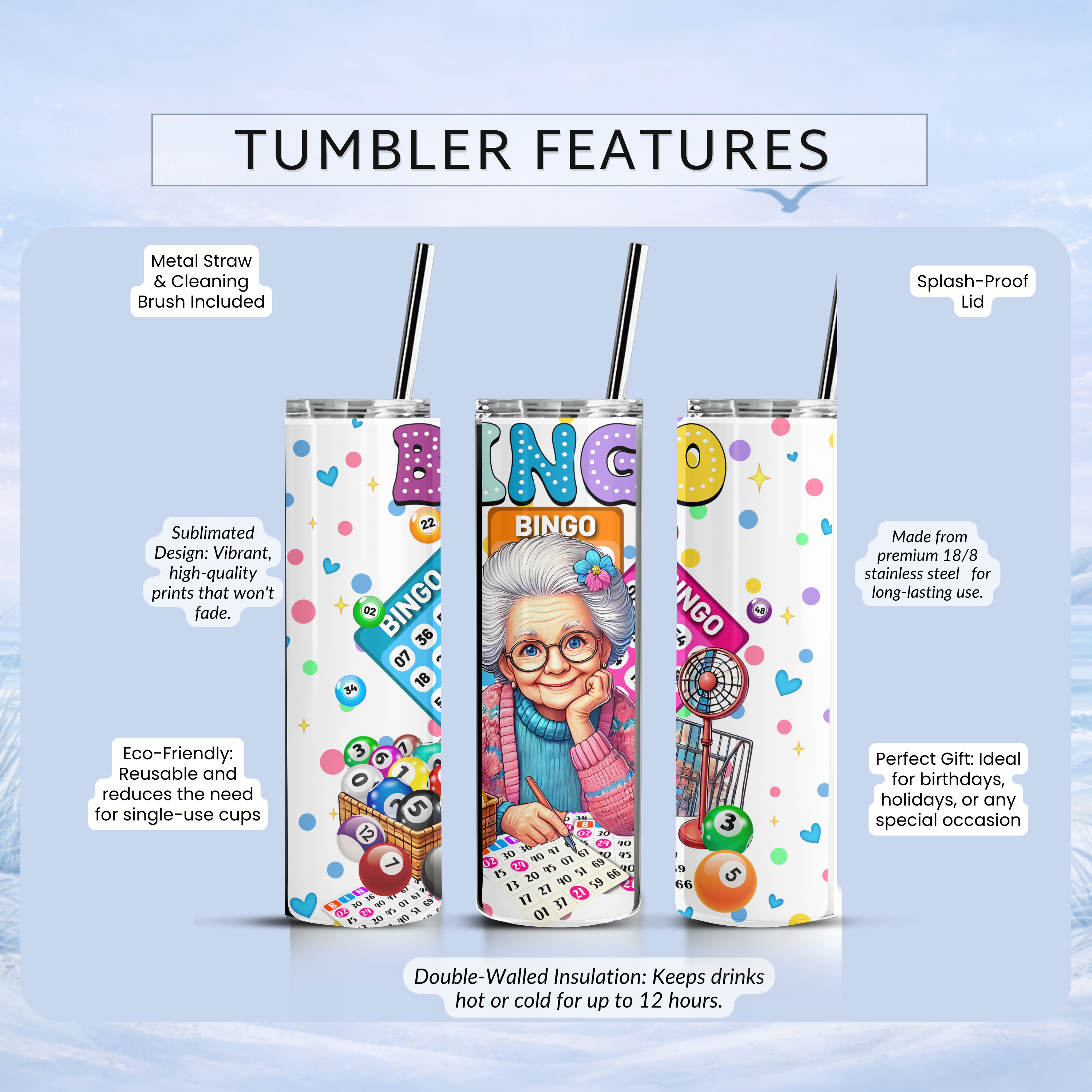 bingo lover gift for grandma cup