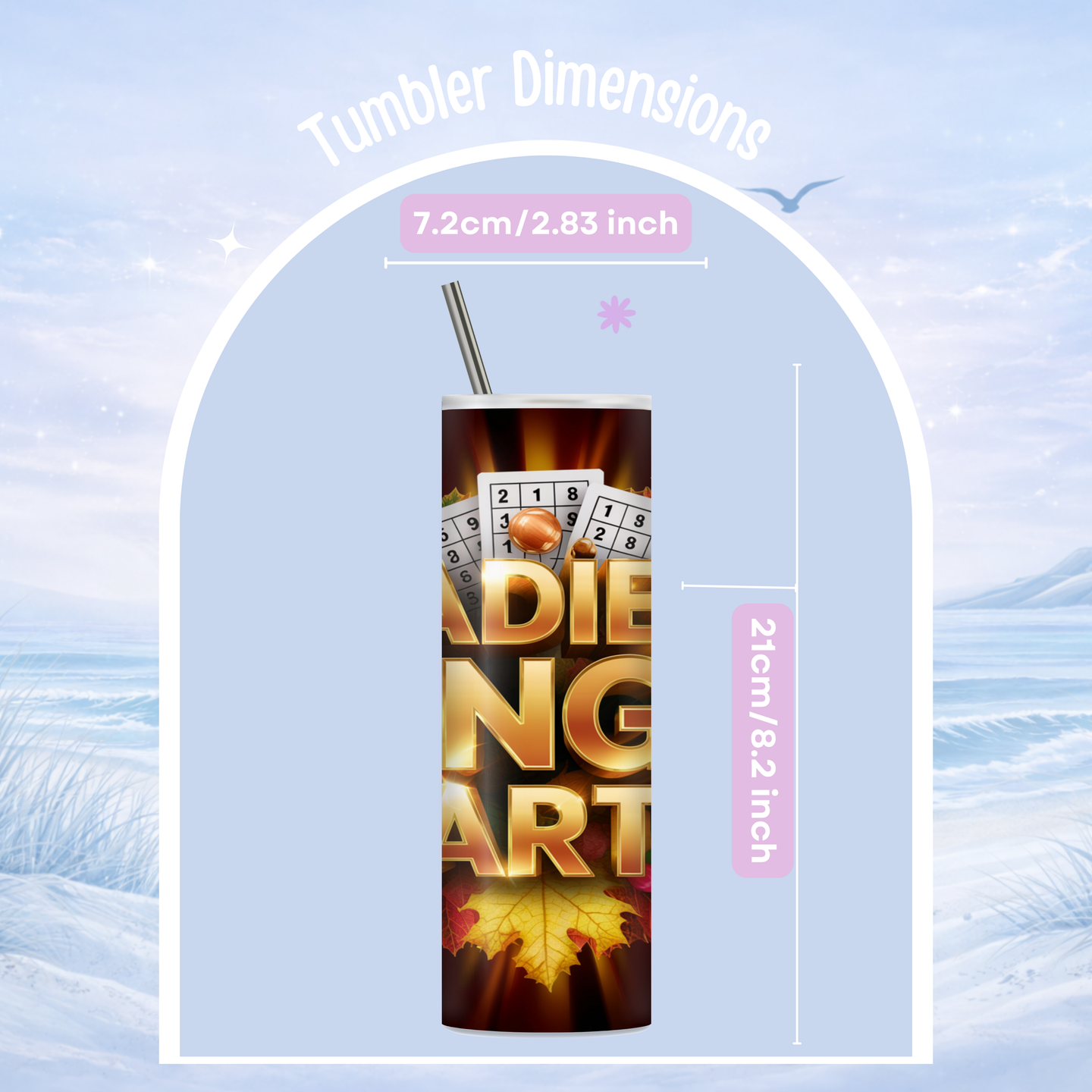 girls night bingo tumbler gift idea