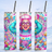 grandma bingo queen tumbler colorful design