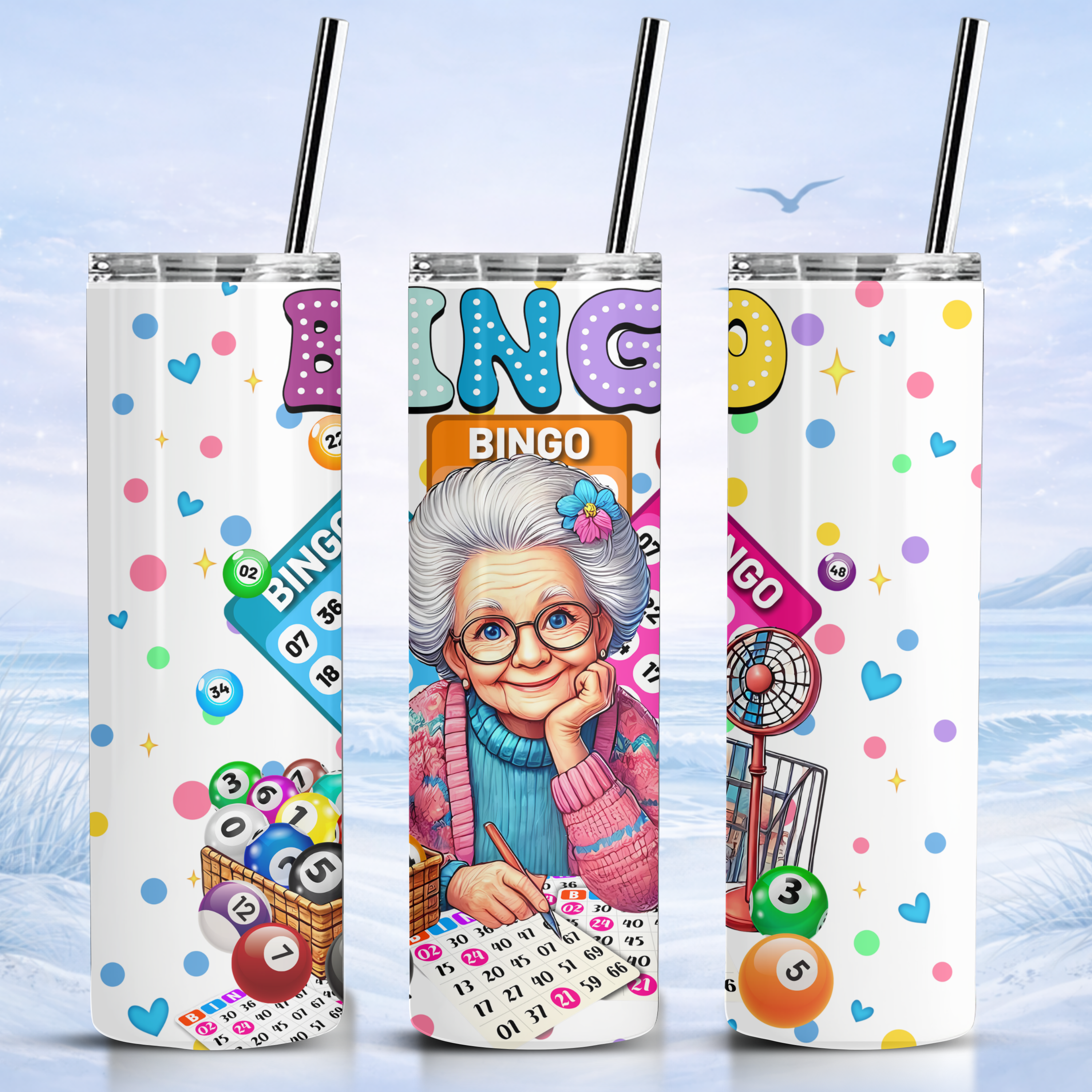grandma bingo tumbler 20 oz