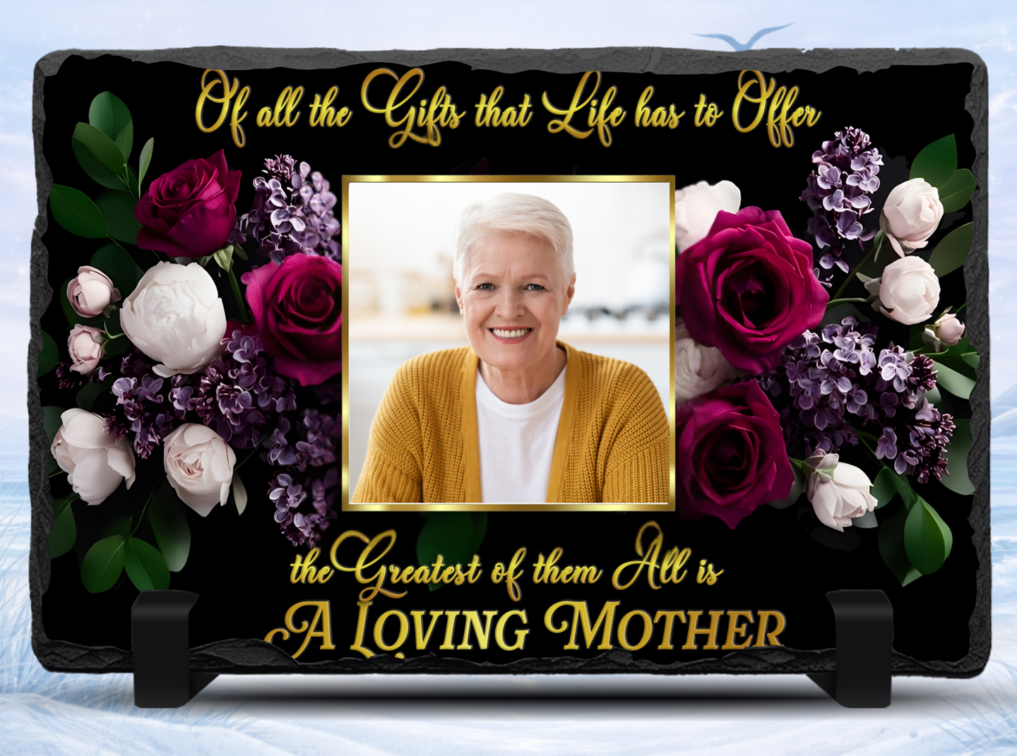 loving mother memorial photo slate personalized