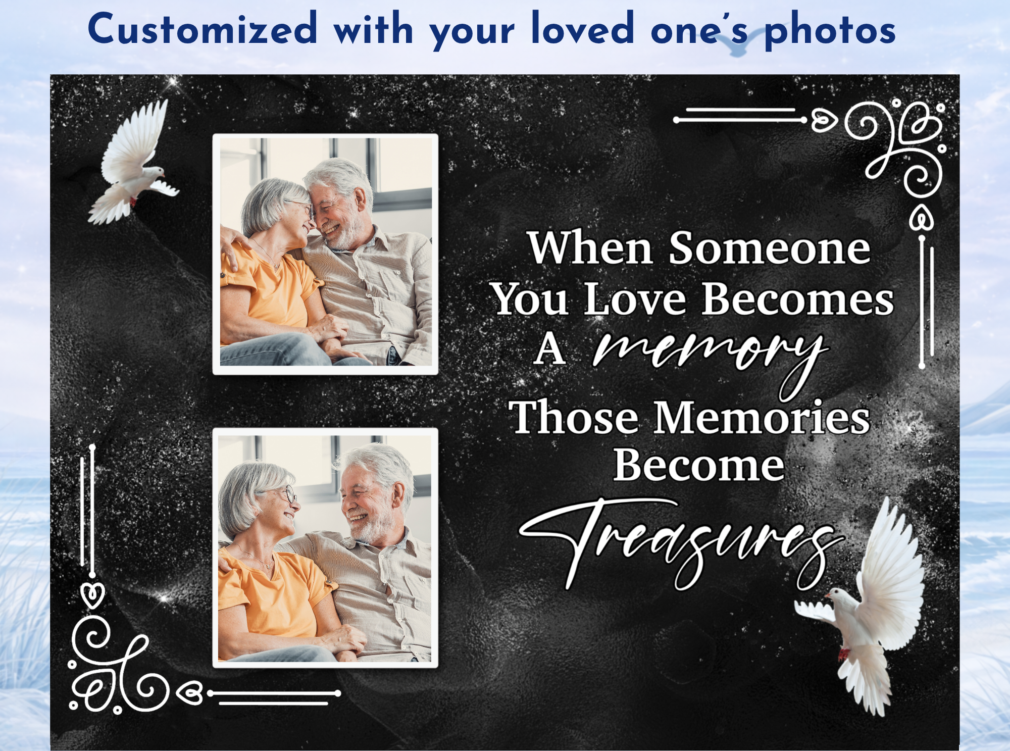 memorial plaque for loss of loved one photo