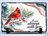 memorial stone slate cardinal winter design